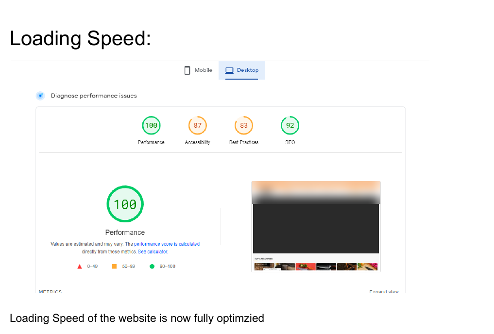 eCommerce technical SEO audit covering sitemaps and page speed